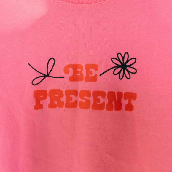 Ban.do - Be Present Balloon Sleeve Sweatshirt Medium - Picture 3 of 4